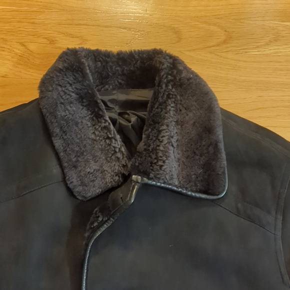 Tradong by Sam Mi Faux Leather Black Fur Lined Jacket XL - Picture 3 of 15